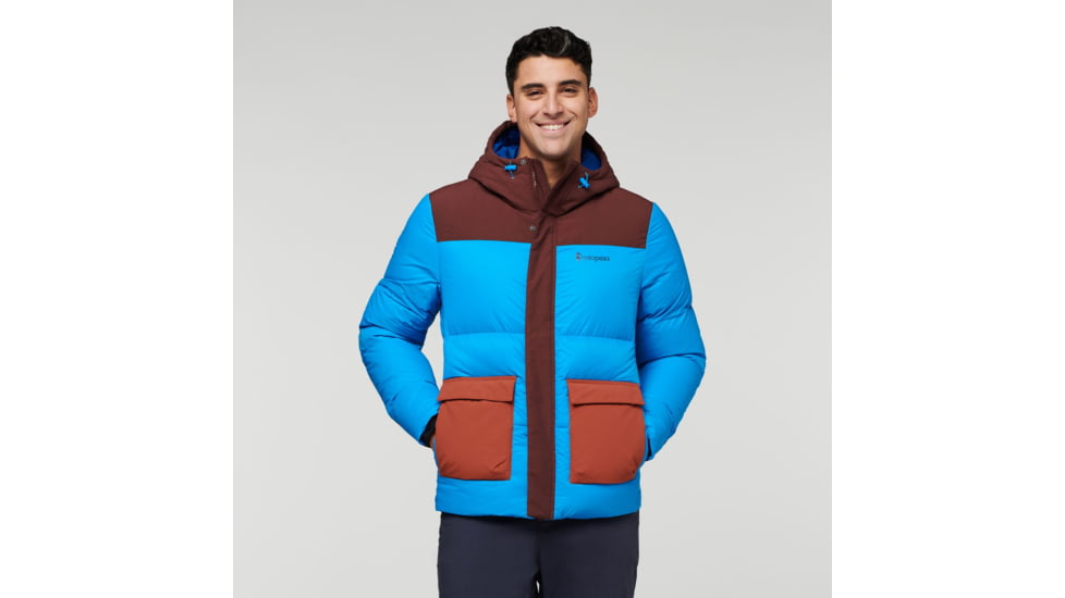 Cotopaxi Solazo Down Parka - Mens, Chestnut/Saltwater, Large, RLP-F22-CHSSW-M-L