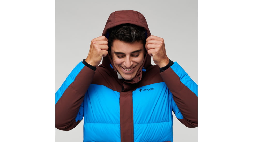 Cotopaxi Solazo Down Parka - Mens, Chestnut/Saltwater, Large, RLP-F22-CHSSW-M-L