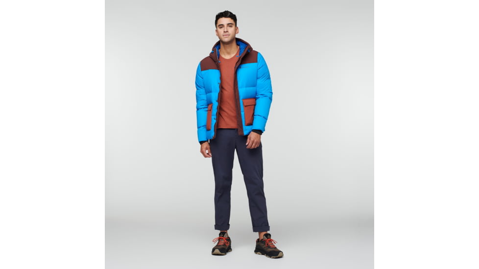 Cotopaxi Solazo Down Parka - Mens, Chestnut/Saltwater, Large, RLP-F22-CHSSW-M-L