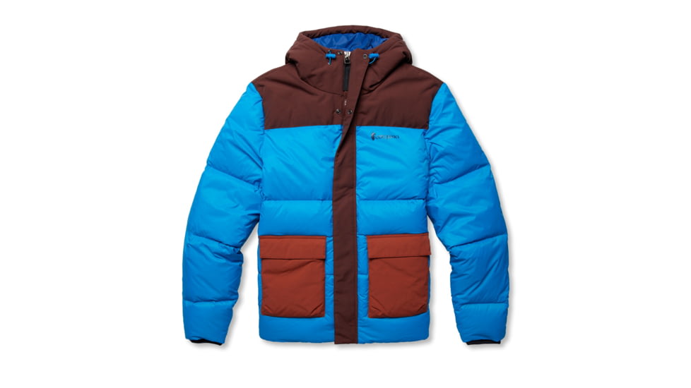 Cotopaxi Solazo Down Parka - Mens, Chestnut/Saltwater, Large, RLP-F22-CHSSW-M-L