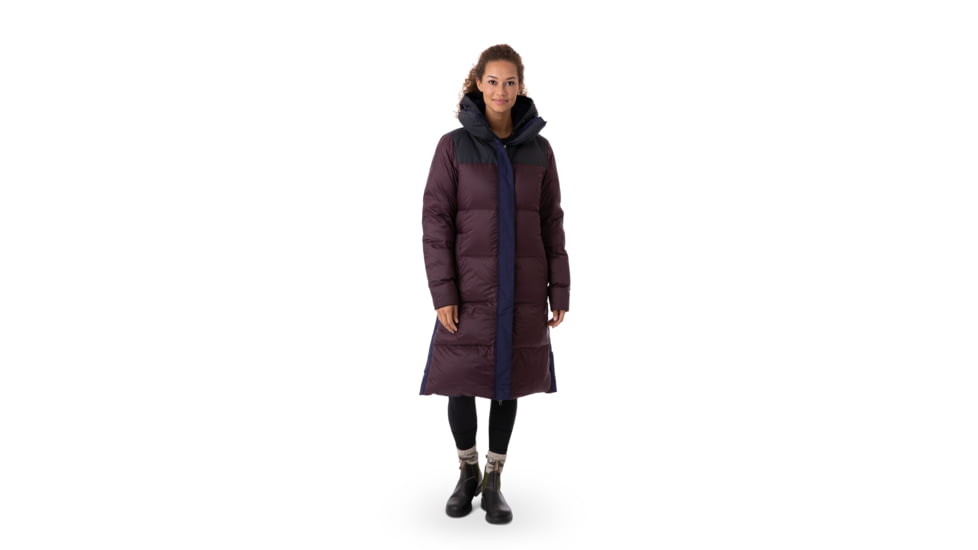 Cotopaxi Solazo Down Parka - Womens, Black/Black Iris, Extra Small, RLP-F21-BLKBU-W-XS