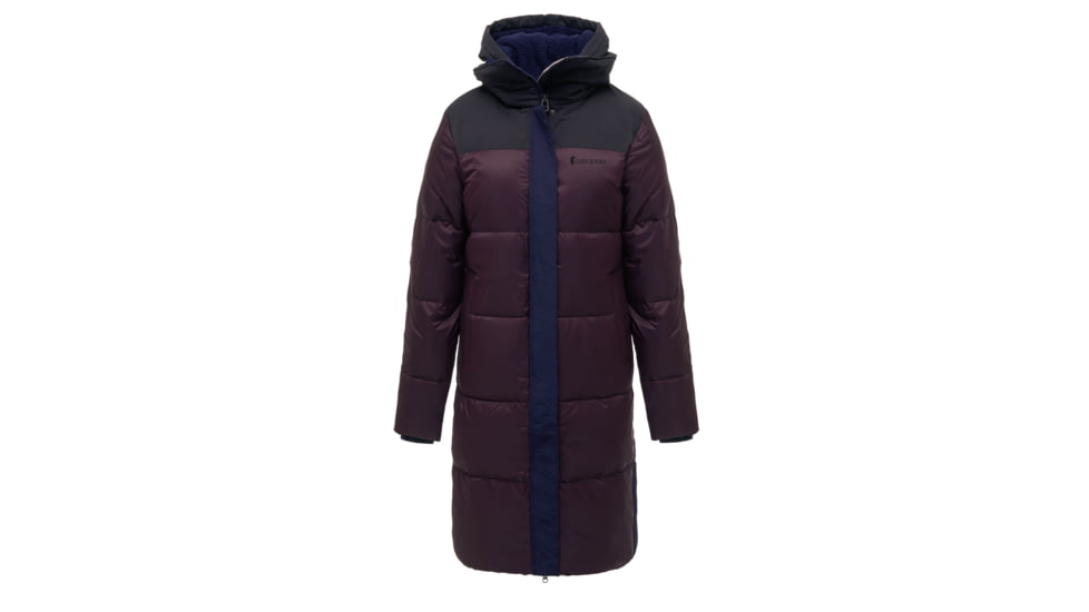 Cotopaxi Solazo Down Parka - Womens, Black/Black Iris, Extra Small, RLP-F21-BLKBU-W-XS