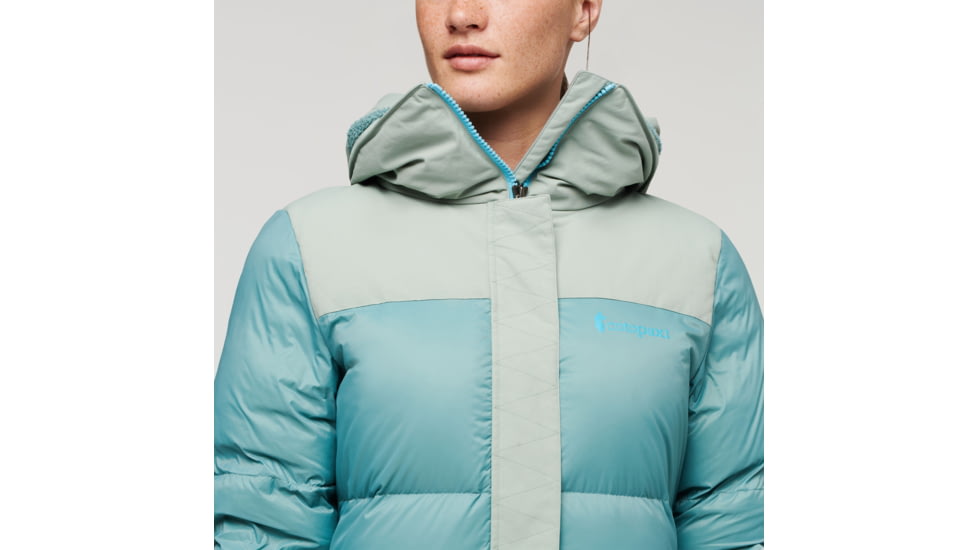 Cotopaxi Solazo Down Parka - Womens, Silver Leaf/Bluegrass, Extra Large, RLP-F22-SLBLG-W-XL