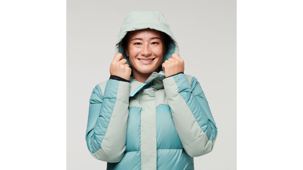 Cotopaxi Solazo Down Parka - Womens, Silver Leaf/Bluegrass, Extra Large, RLP-F22-SLBLG-W-XL