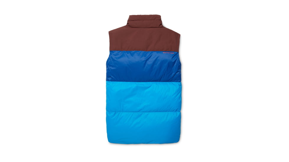 Cotopaxi Solazo Down Vest - Mens, Chestnut/Saltwater, Large, SDV-F22-CHSSW-M-L