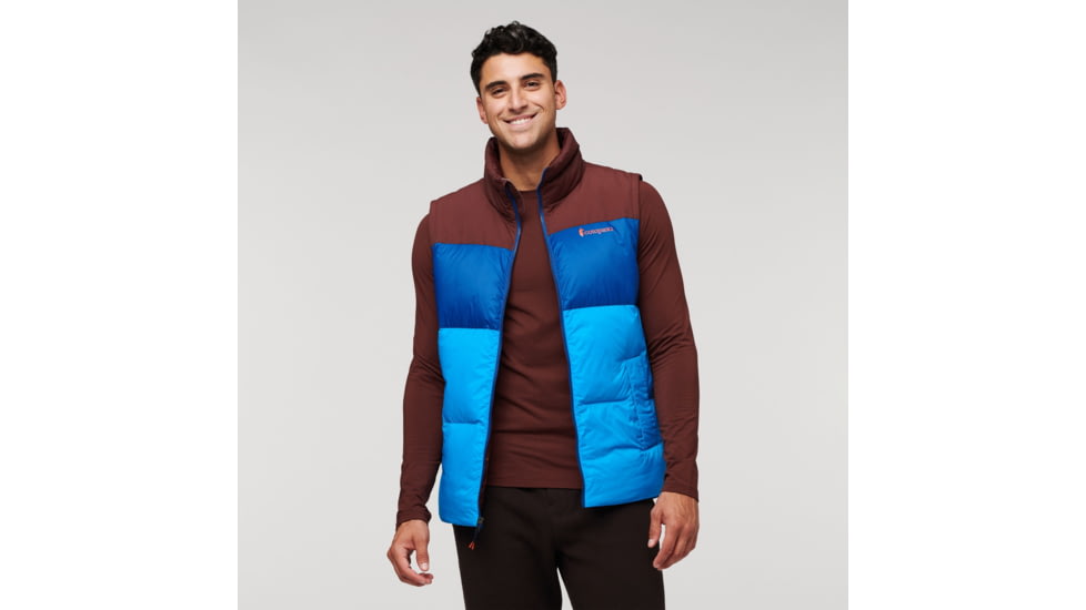 Cotopaxi Solazo Down Vest - Mens, Chestnut/Saltwater, Large, SDV-F22-CHSSW-M-L