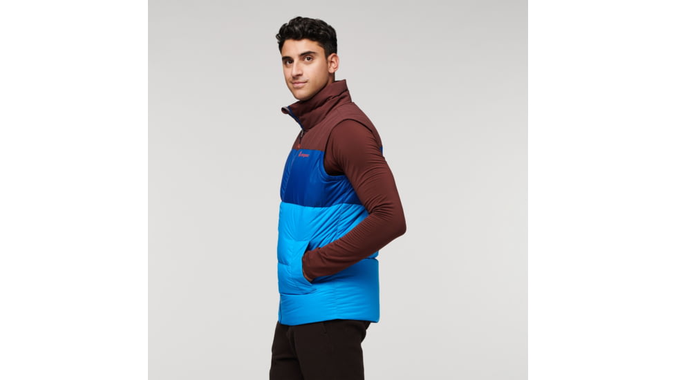Cotopaxi Solazo Down Vest - Mens, Chestnut/Saltwater, Large, SDV-F22-CHSSW-M-L