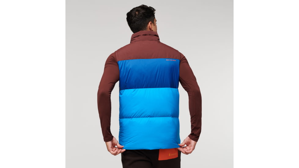 Cotopaxi Solazo Down Vest - Mens, Chestnut/Saltwater, Large, SDV-F22-CHSSW-M-L