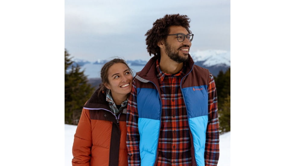 Cotopaxi Solazo Down Vest - Mens, Chestnut/Saltwater, Large, SDV-F22-CHSSW-M-L