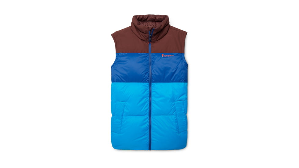 Cotopaxi Solazo Down Vest - Mens, Chestnut/Saltwater, Large, SDV-F22-CHSSW-M-L