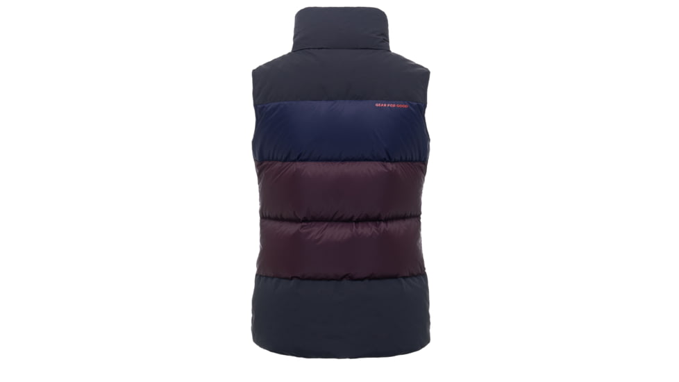 Cotopaxi Solazo Down Vest - Womens, Black/Black Iris, Medium, SDV-F21-BLKBI-W-M