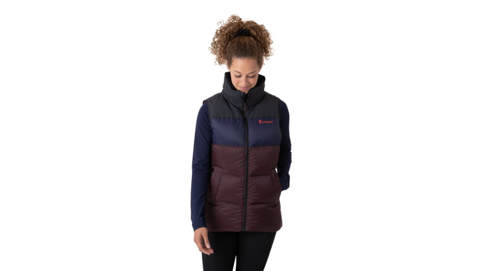 Cotopaxi Solazo Down Vest - Womens, Black/Black Iris, Medium, SDV-F21-BLKBI-W-M