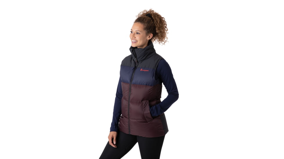 Cotopaxi Solazo Down Vest - Womens, Black/Black Iris, Medium, SDV-F21-BLKBI-W-M