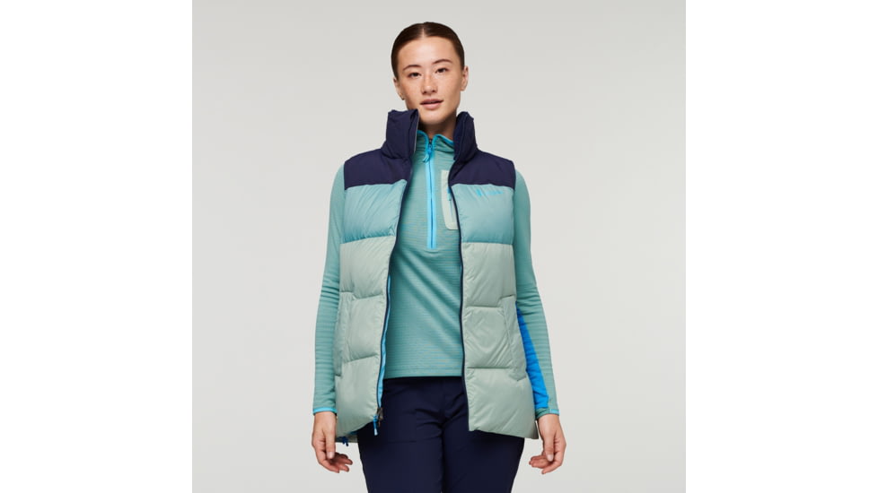 Cotopaxi Solazo Down Vest - Womens, Maritime/Silver Leaf, Large, SDV-F22-MTSL-W-L