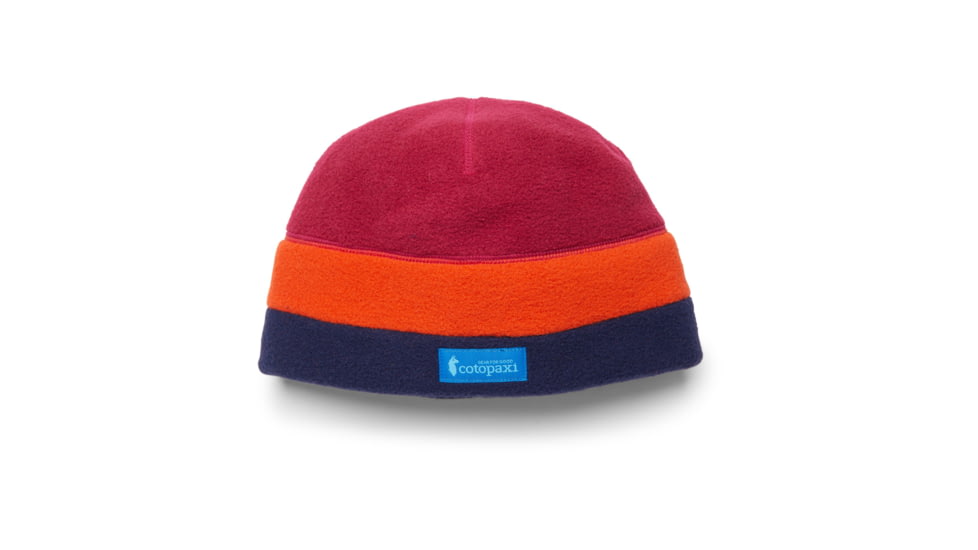 Cotopaxi Teca Fleece Beanie, Raspberry Stripes, One Size, TFB-RSPST-U-OS