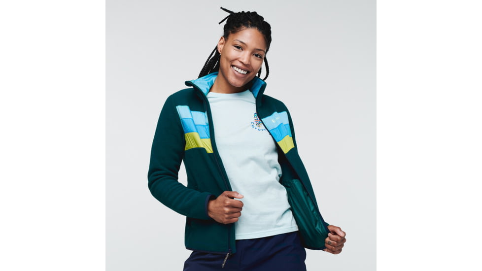 Cotopaxi Teca Fleece Full-Zip Jacket - Womens, Kelp Forest - Recycled, Extra Large, TFL-S22-KLPFST-W-XL