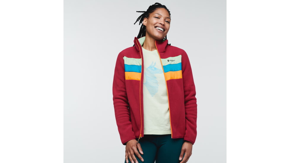 Cotopaxi Teca Fleece Full-Zip Jacket - Womens, Sorbet - Recycled, Extra Large, TFL-S22-SRBT-W-XL