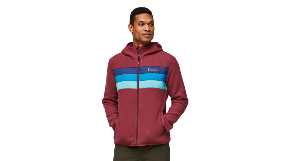 Cotopaxi Teca Fleece Hooded Full-Zip Jacket - Mens, Beets Me, Medium, TFHFZ-F23-BEET-M-M