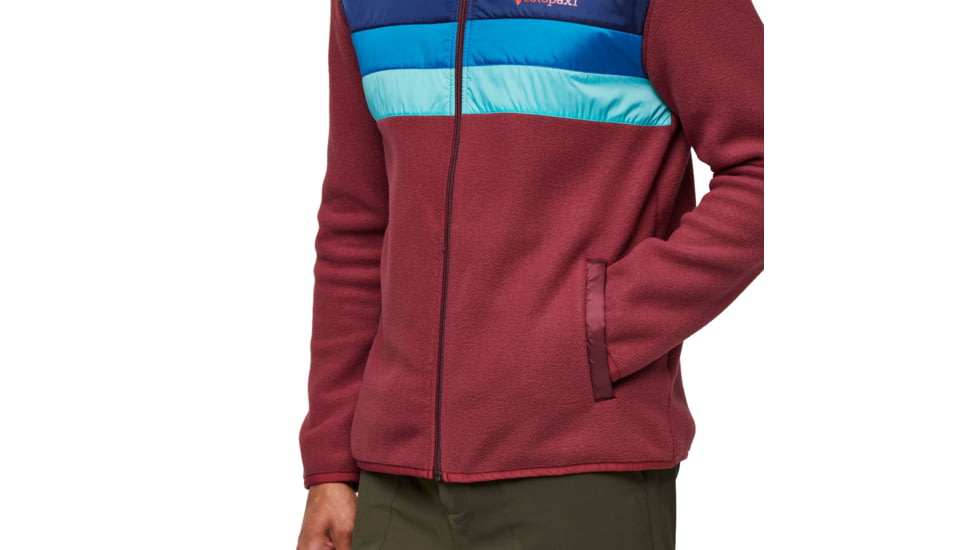Cotopaxi Teca Fleece Hooded Full-Zip Jacket - Mens, Beets Me, Medium, TFHFZ-F23-BEET-M-M