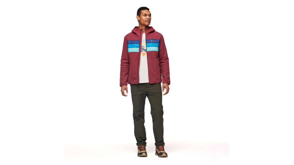 Cotopaxi Teca Fleece Hooded Full-Zip Jacket - Mens, Beets Me, Medium, TFHFZ-F23-BEET-M-M