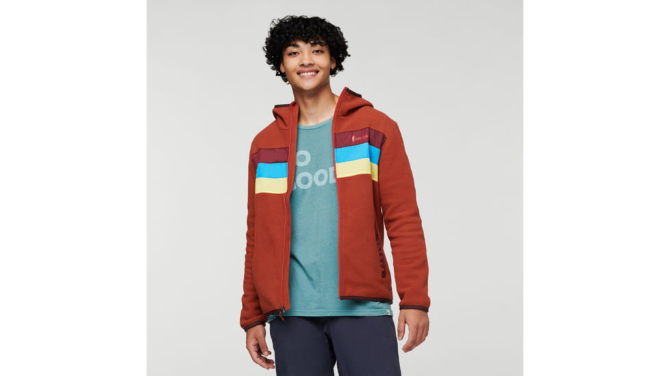 Cotopaxi Teca Fleece Hooded Full-Zip Jacket - Mens, Rusty Nail, Large, TFHFZ-F22-RUSN-M-L