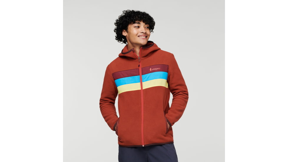 Cotopaxi Teca Fleece Hooded Full-Zip Jacket - Mens, Rusty Nail, Large, TFHFZ-F22-RUSN-M-L