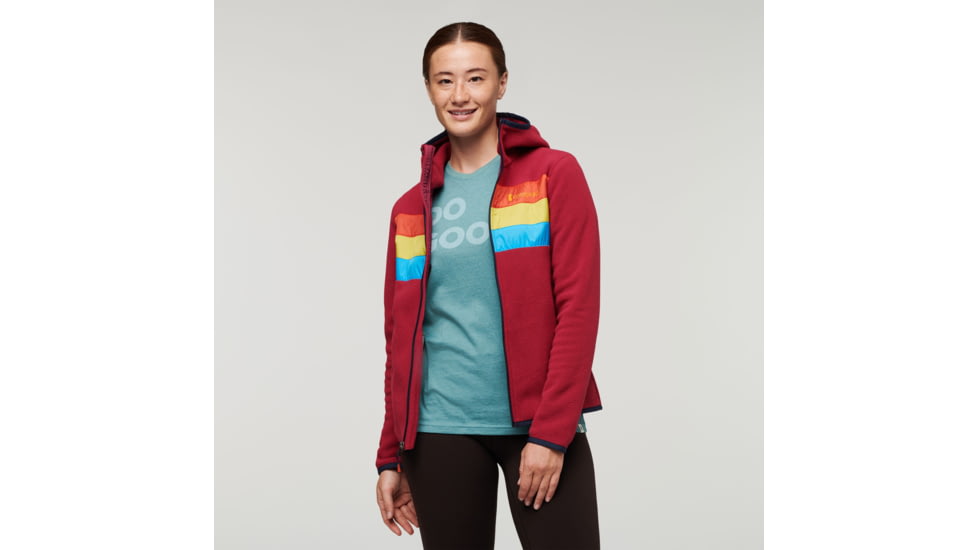 Cotopaxi Teca Fleece Hooded Full-Zip Jacket - Womens, Danger Zone, Extra Large, TFHFZ-F22-DANZ-W-XL