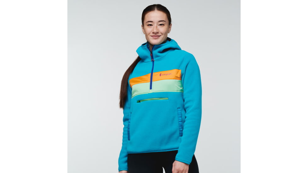 Cotopaxi Teca Fleece Hooded Half-Zip Jacket - Womens, Aloha - Recycled, Medium, TFHZ-S22-ALOHA-W-M