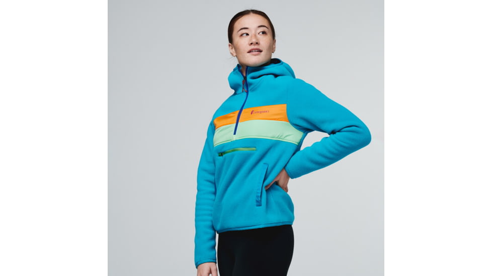 Cotopaxi Teca Fleece Hooded Half-Zip Jacket - Womens, Aloha - Recycled, Medium, TFHZ-S22-ALOHA-W-M