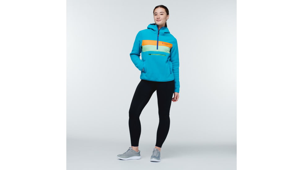Cotopaxi Teca Fleece Hooded Half-Zip Jacket - Womens, Aloha - Recycled, Medium, TFHZ-S22-ALOHA-W-M