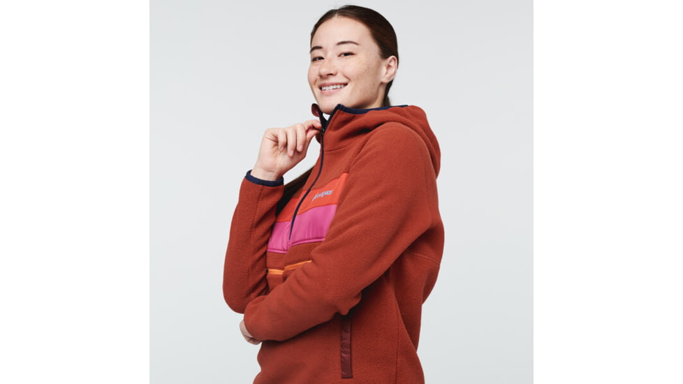 Cotopaxi Teca Fleece Hooded Half-Zip Jacket - Womens, Colorado - Recycled, Extra Large, TFHZ-S22-CLRDO-W-XL