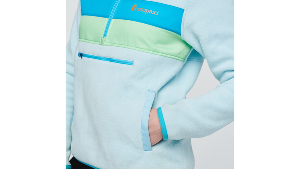 Cotopaxi Teca Fleece Hooded Half-Zip Jacket - Womens, Gone Fishing - Recycled, Large, TFHZ-S22-GNFISH-W-L