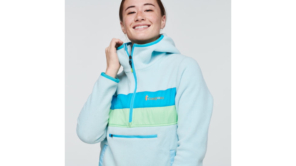 Cotopaxi Teca Fleece Hooded Half-Zip Jacket - Womens, Gone Fishing - Recycled, Large, TFHZ-S22-GNFISH-W-L