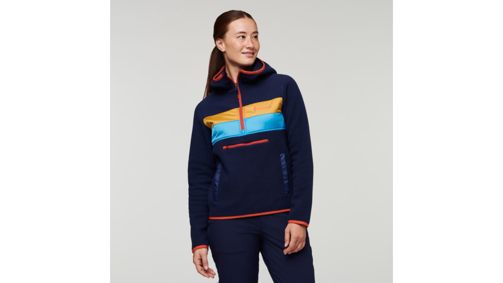 Cotopaxi Teca Fleece Hooded Half-Zip Jacket - Womens, Shoe Fly, Small, TFHZ-F22-SHOE-W-S
