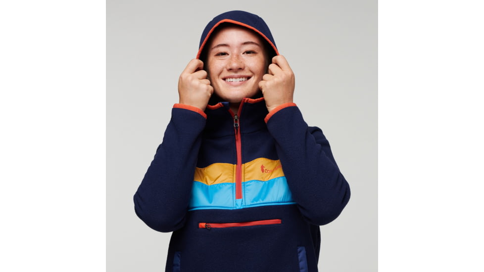 Cotopaxi Teca Fleece Hooded Half-Zip Jacket - Womens, Shoe Fly, Small, TFHZ-F22-SHOE-W-S