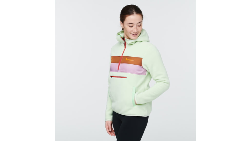 Cotopaxi Teca Fleece Hooded Half-Zip Jacket - Womens, Stones Throw - Recycled, Medium, TFHZ-S22-STTHW-W-M