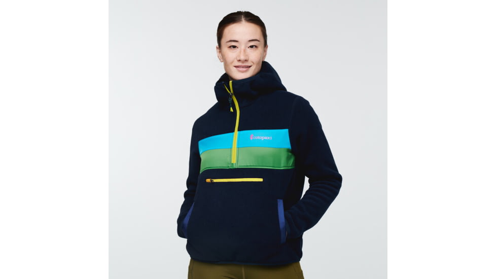 Cotopaxi Teca Fleece Hooded Half-Zip Jacket - Womens, The Tides - Remnant, Medium, TFHZ-S22-TIDES-W-M