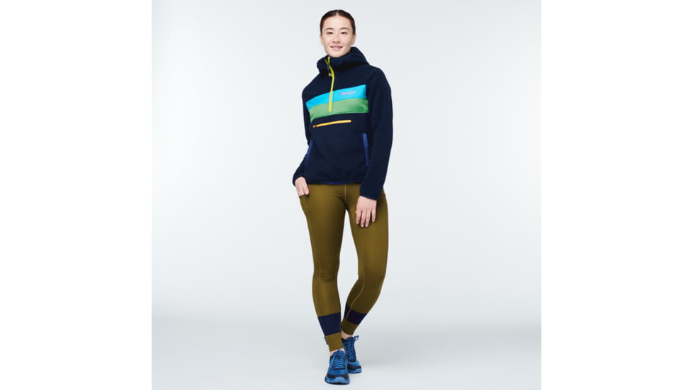 Cotopaxi Teca Fleece Hooded Half-Zip Jacket - Womens, The Tides - Remnant, Medium, TFHZ-S22-TIDES-W-M