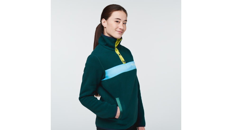 Cotopaxi Teca Fleece Pullover - Womens, Swimmingly - Recycled, Small, TQS-S22-SWIM-W-S