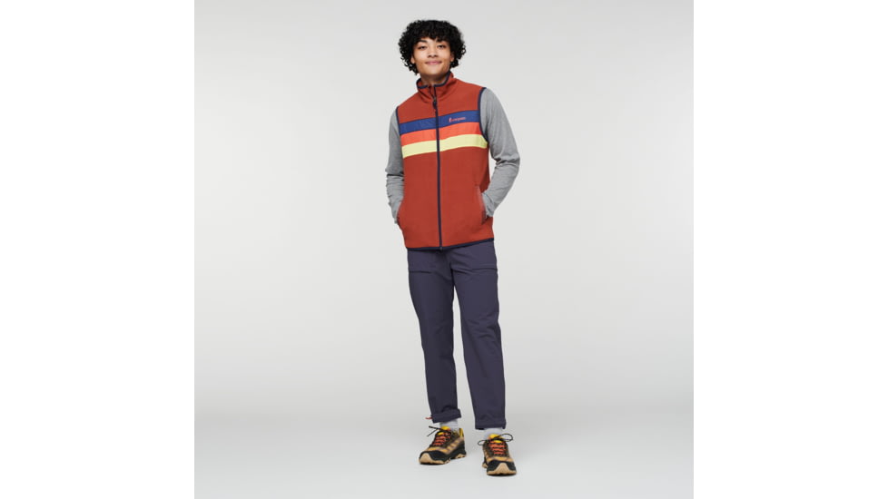 Cotopaxi Teca Fleece Vest - Mens, Fired Up, Extra Large, TFV-F22-FIRED-M-XL