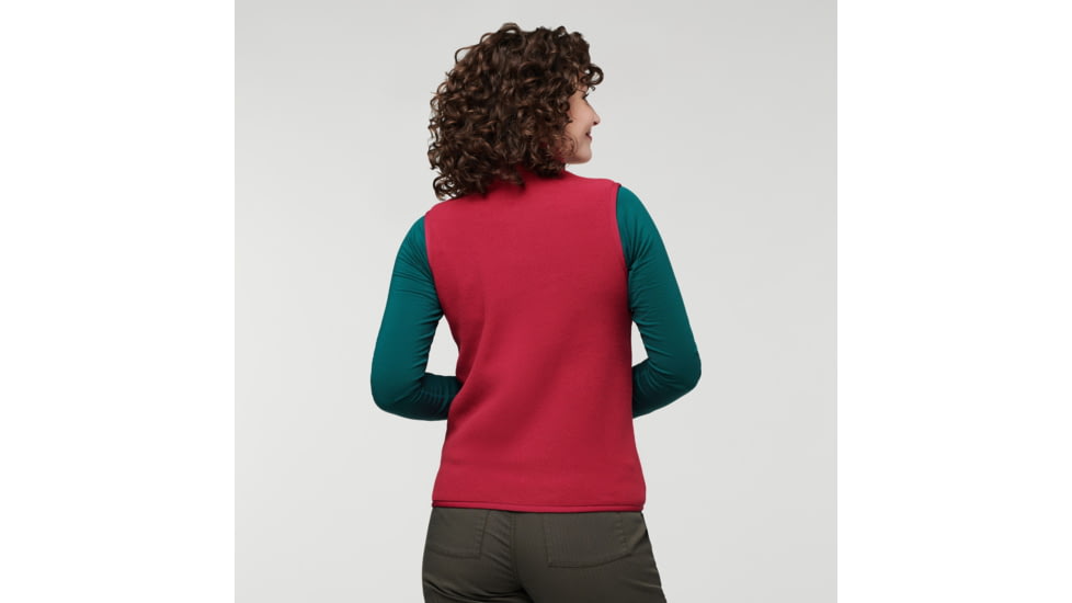 Cotopaxi Teca Fleece Vest - Womens, Raspberry Fields, Extra Small, TFV-F22-RASFI-W-XS