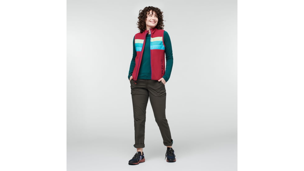 Cotopaxi Teca Fleece Vest - Womens, Raspberry Fields, Extra Small, TFV-F22-RASFI-W-XS