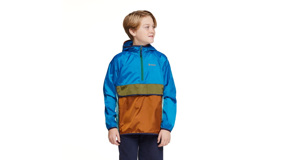 Cotopaxi Teca Half-Zip Windbreaker - Kids, Drizzle, Extra Large, KTHZ-S23-DRIZZ-XL
