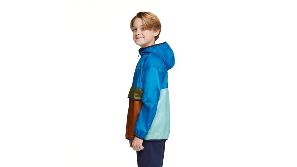 Cotopaxi Teca Half-Zip Windbreaker - Kids, Drizzle, Extra Large, KTHZ-S23-DRIZZ-XL