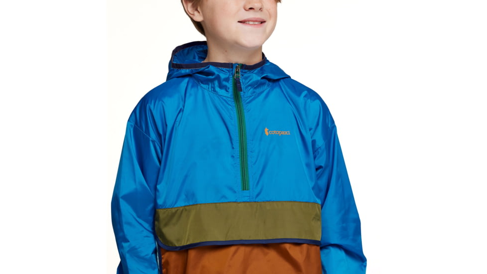 Cotopaxi Teca Half-Zip Windbreaker - Kids, Drizzle, Extra Large, KTHZ-S23-DRIZZ-XL