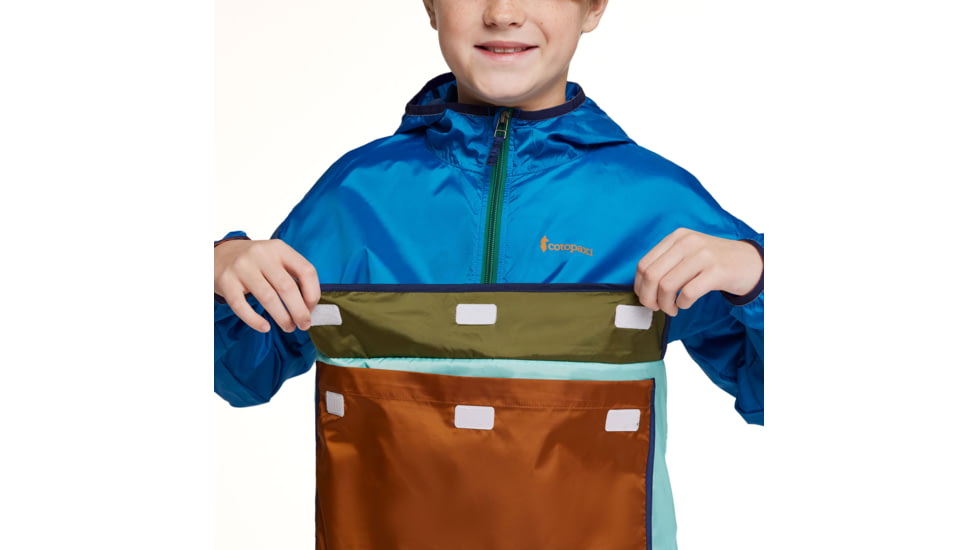 Cotopaxi Teca Half-Zip Windbreaker - Kids, Drizzle, Extra Large, KTHZ-S23-DRIZZ-XL