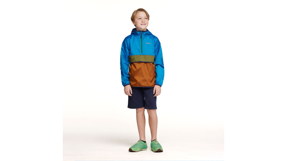Cotopaxi Teca Half-Zip Windbreaker - Kids, Drizzle, Extra Large, KTHZ-S23-DRIZZ-XL