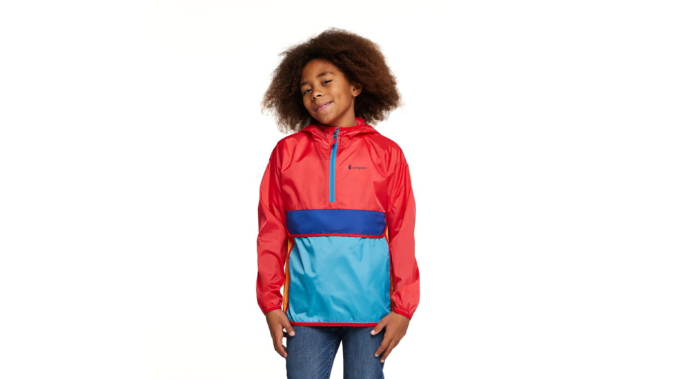 Cotopaxi Teca Half-Zip Windbreaker - Kids, Fireball, Extra Small, KTHZ-S23-FIREB-XS