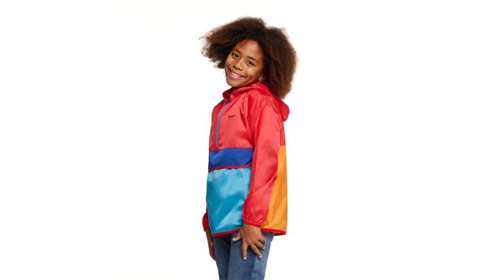 Cotopaxi Teca Half-Zip Windbreaker - Kids, Fireball, Extra Small, KTHZ-S23-FIREB-XS