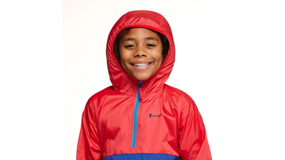 Cotopaxi Teca Half-Zip Windbreaker - Kids, Fireball, Extra Small, KTHZ-S23-FIREB-XS